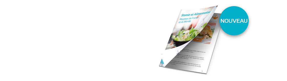 Photo illustrant notre nouveau livre de recettes pour stomisés