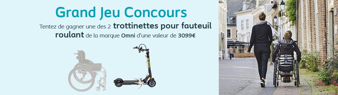 trotinette pour fauteuil roulant 