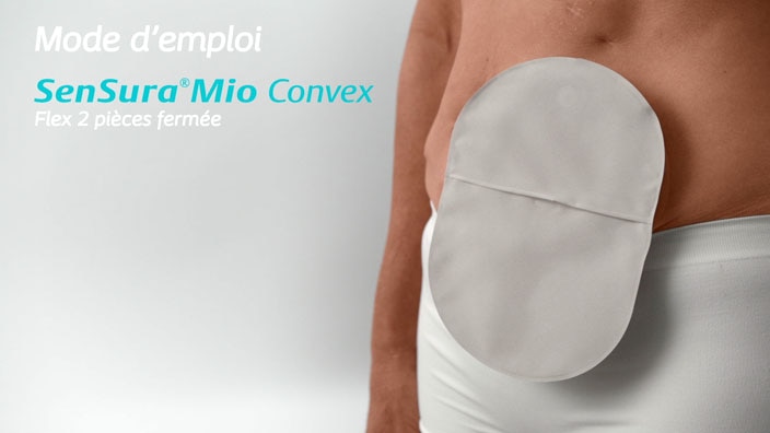 SenSura® Mio Convex Flex 2 pièces fermée